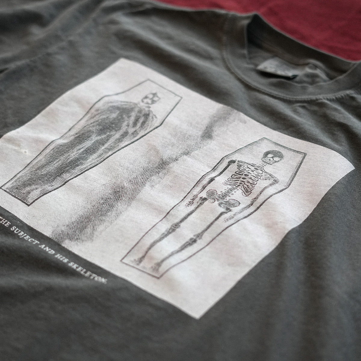 Skeleton Tee Cropped (Pepper)