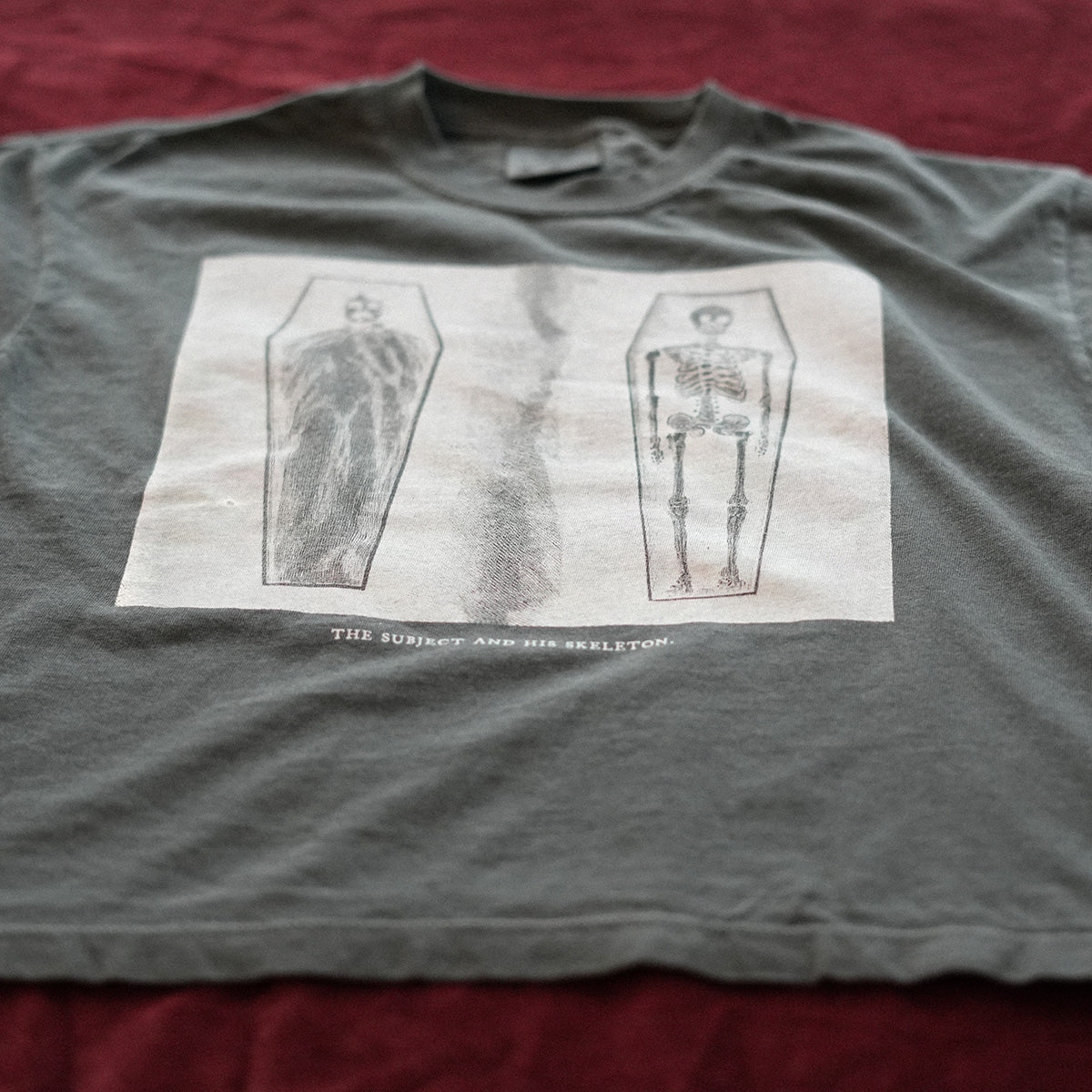 Skeleton Tee Cropped (Pepper)